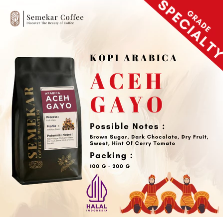Biji Bubuk Kopi Arabika Aceh Gayo Specialty Fresh Roasted Beans